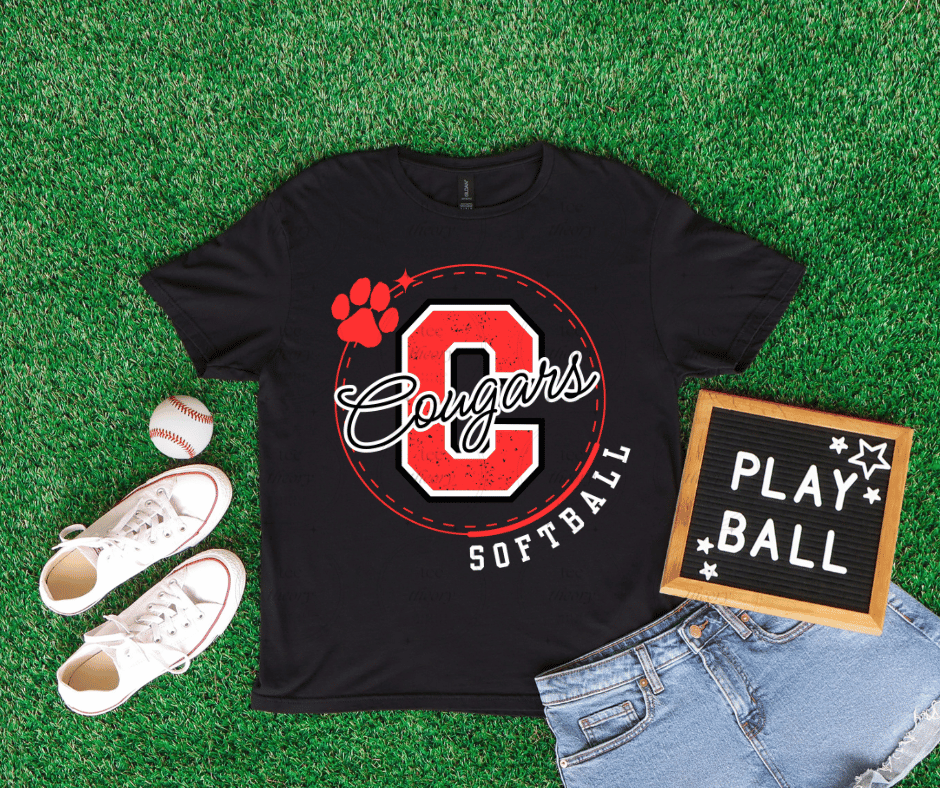 Cougars Softball tee