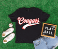 Cougars Classic Baseball Letter Tee