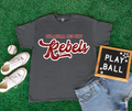 OK Red Dirt Rebels Bubble Letter Tee