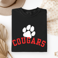 Cougars White Paw tee