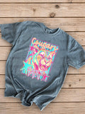 Neon Cougars Mascot Tee