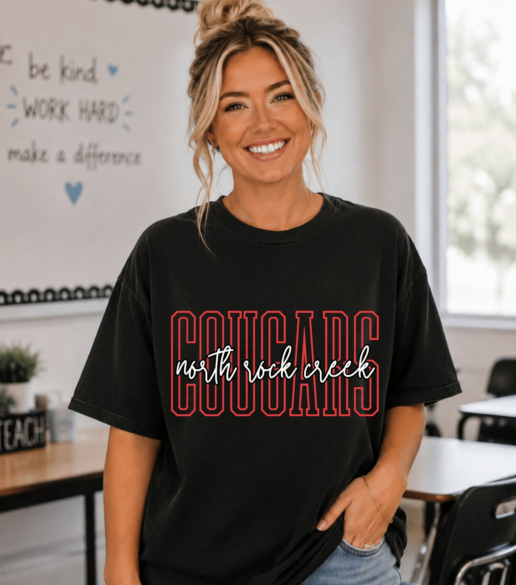 Cougars with NRC script tee