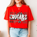 Let's Go Cougars tee