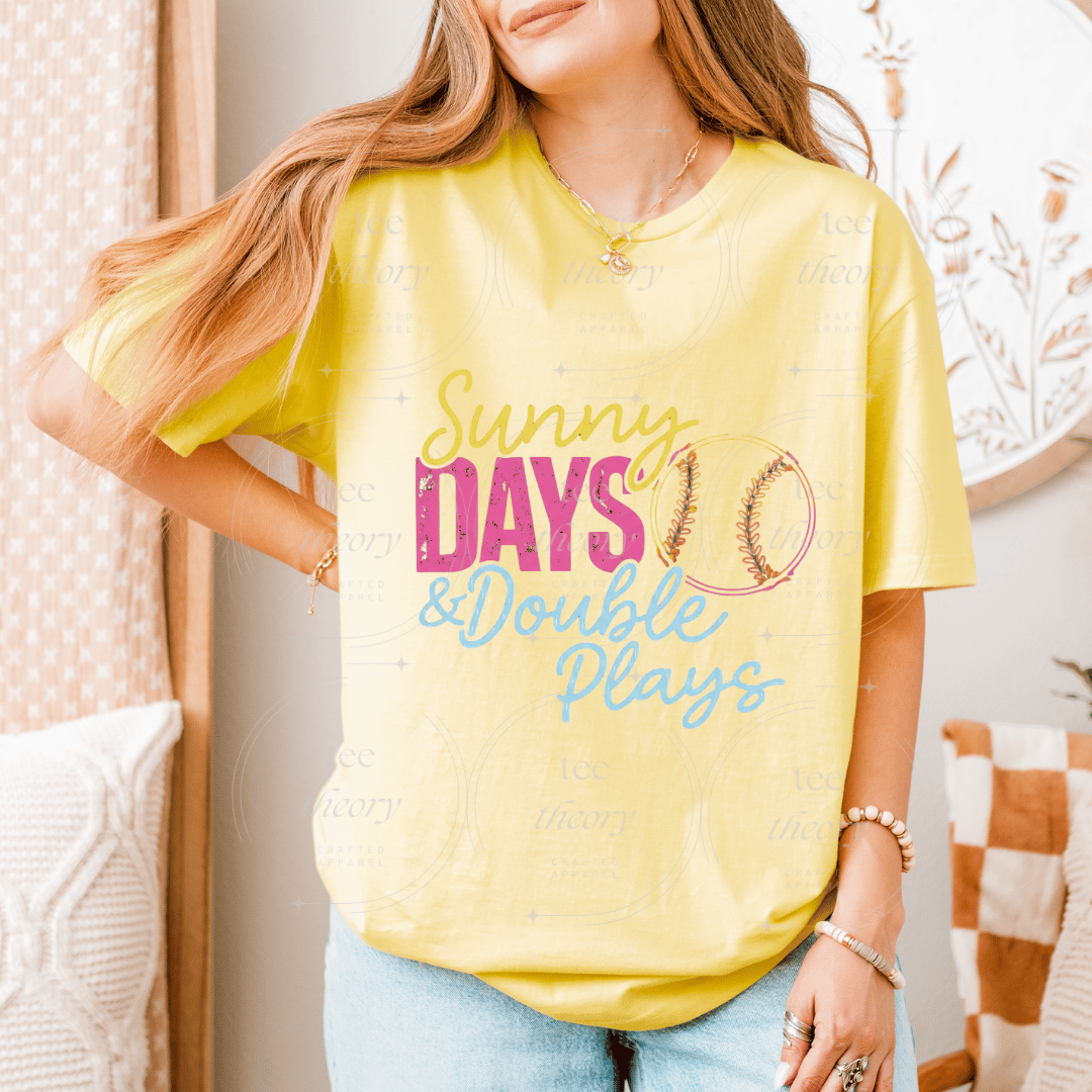 Sunny Days & Double Plays Tee