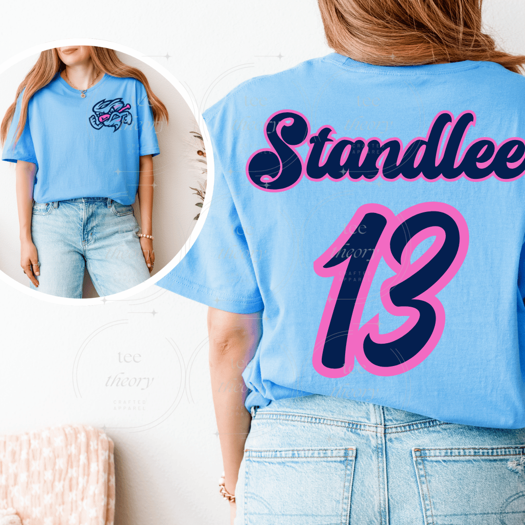 F5 Tee with Tornado logo on front, name and number on back