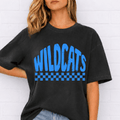 Neon Blue Wildcats tee