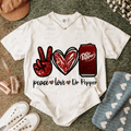 Peace Love and DP tee