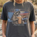 I Live Here Raccoon Wrestling Tee