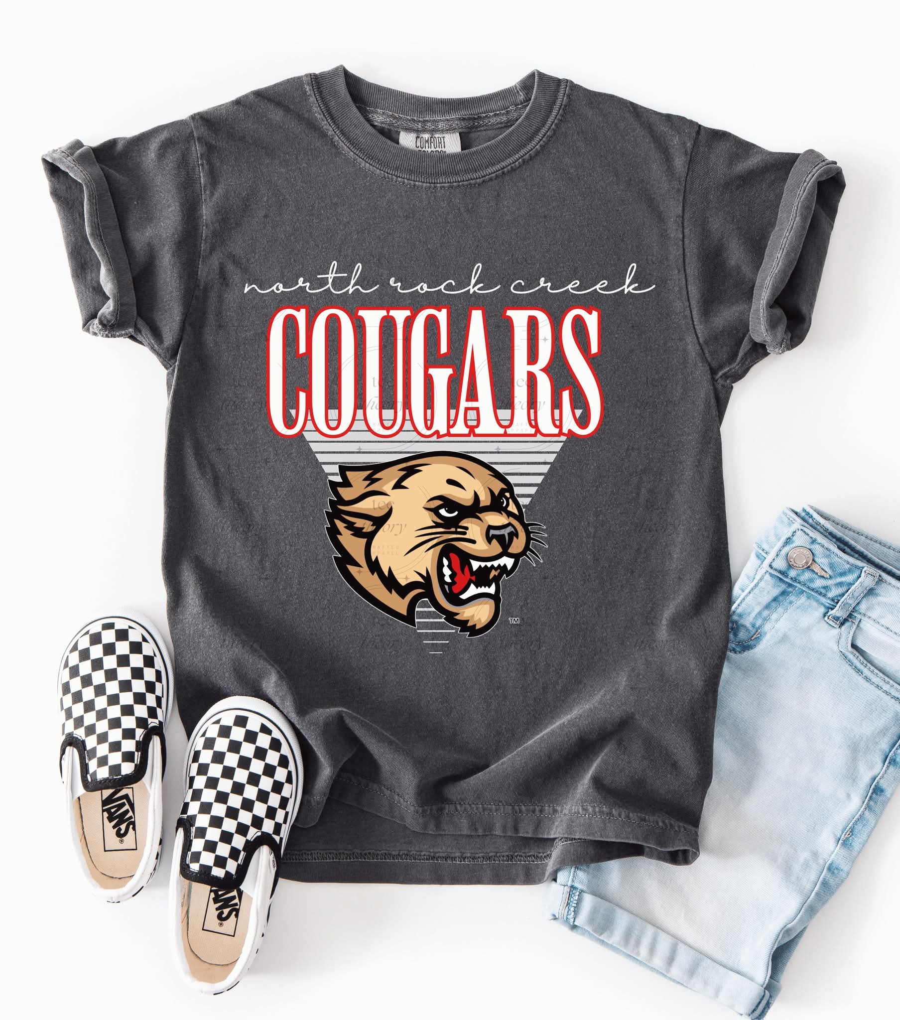 North Rock Creek Cougars Triangle tee
